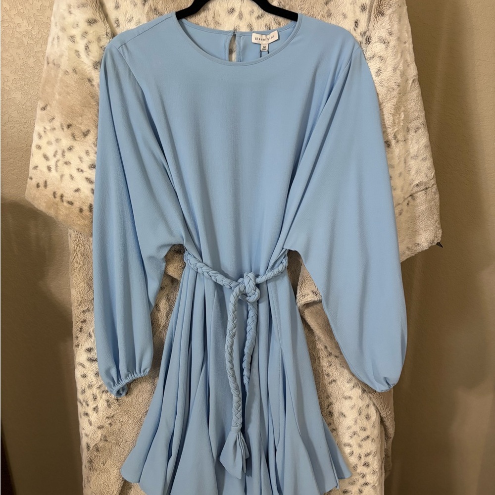 Gianni Bini Sky Blue Dress with Belt